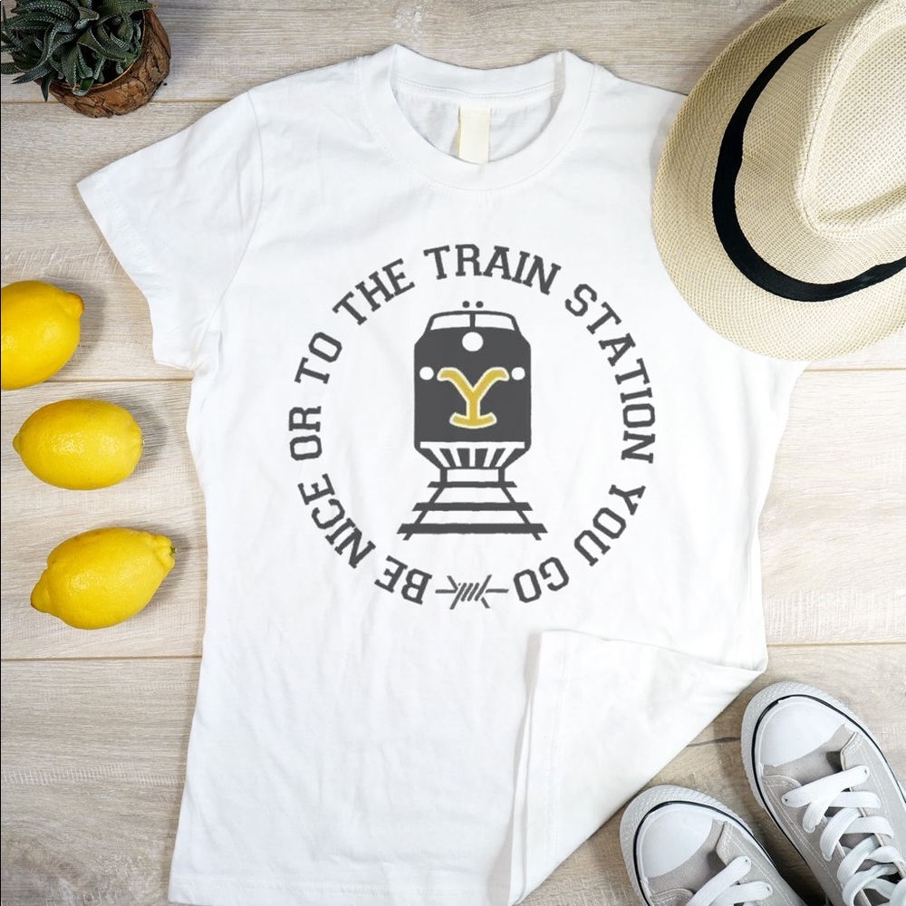 Yellowstone train station tee